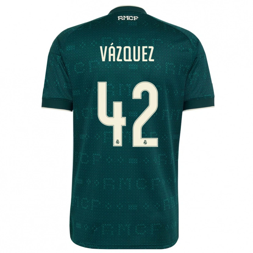 Danxen Homem Camisola Erik Vázquez #42 Cinza Ardósia Escuro Branco Alternativa 2026/27 Camisa Brasil