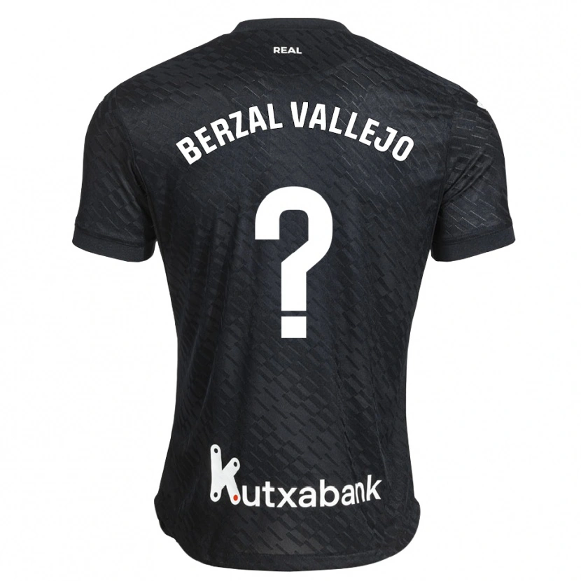 Danxen Homem Camisola Asier Berzal Vallejo #0 Preto Branco Alternativa 2026/27 Camisa Brasil