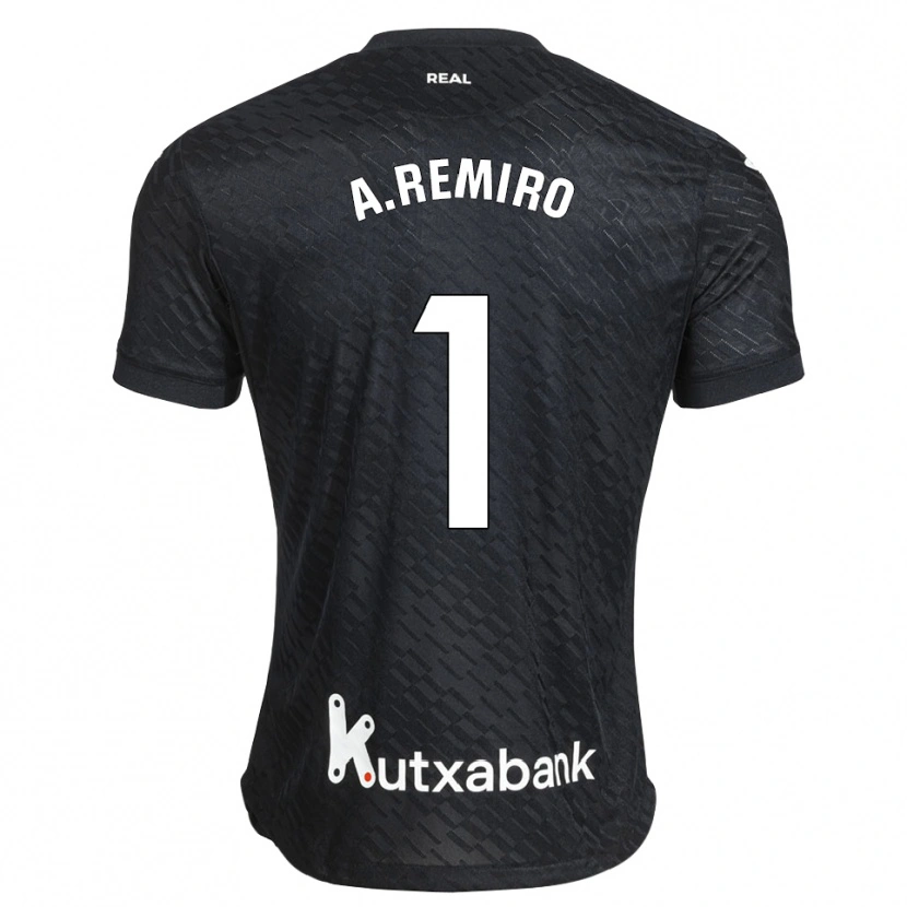 Danxen Homem Camisola Álex Remiro #1 Preto Branco Alternativa 2026/27 Camisa Brasil