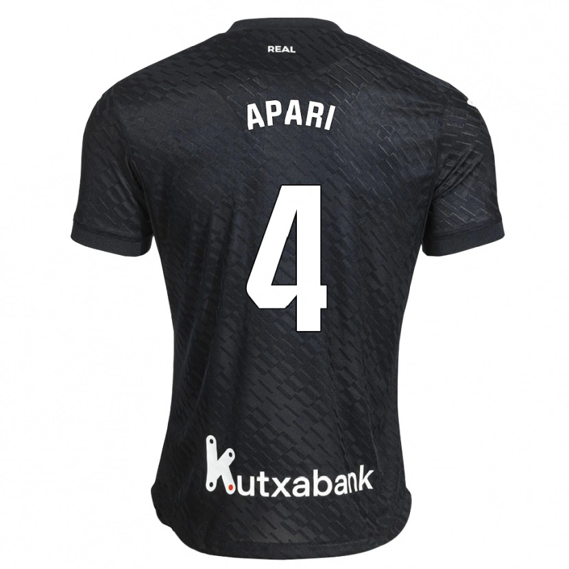 Danxen Homem Camisola Nahia Aparicio Jaular #4 Preto Branco Alternativa 2026/27 Camisa Brasil