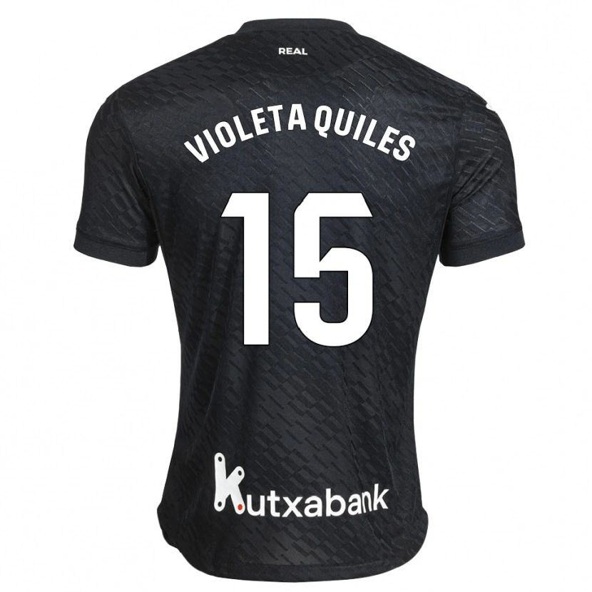 Danxen Homem Camisola Violeta Quiles #15 Preto Branco Alternativa 2026/27 Camisa Brasil
