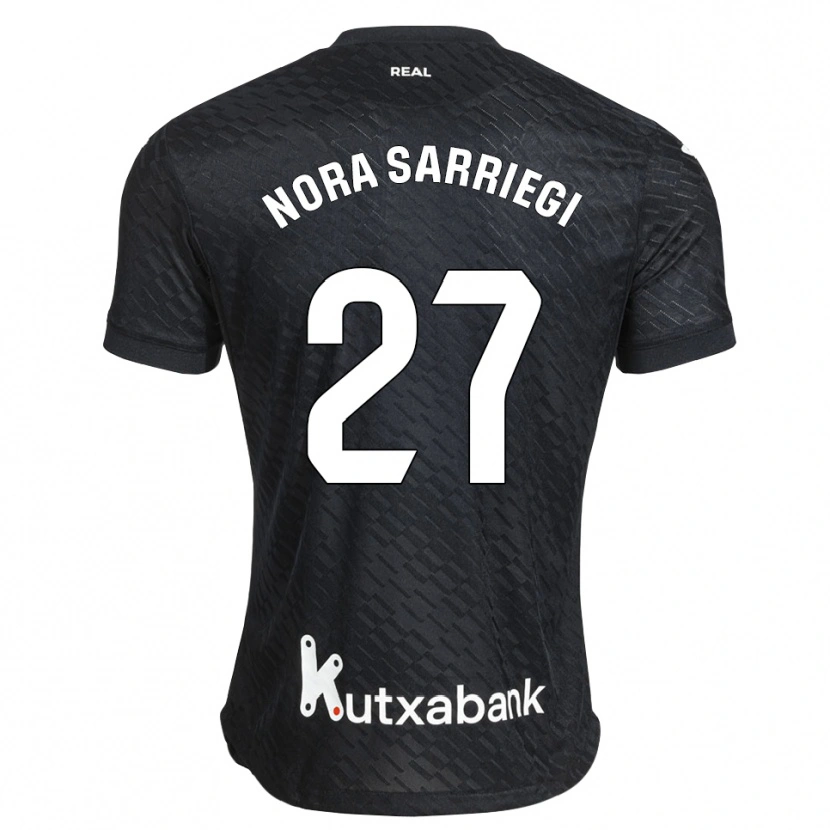 Danxen Homem Camisola Nora Sarriegi Galdos #27 Preto Branco Alternativa 2026/27 Camisa Brasil