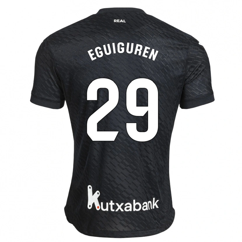 Danxen Homem Camisola Intza Eguiguren Beraza #29 Preto Branco Alternativa 2026/27 Camisa Brasil