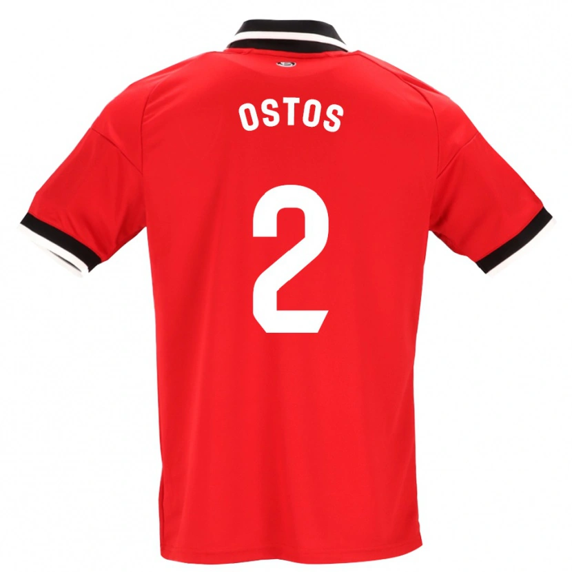 Danxen Homem Camisola Fran Ostos #2 Preto Branco Vermelho Alternativa 2026/27 Camisa Brasil
