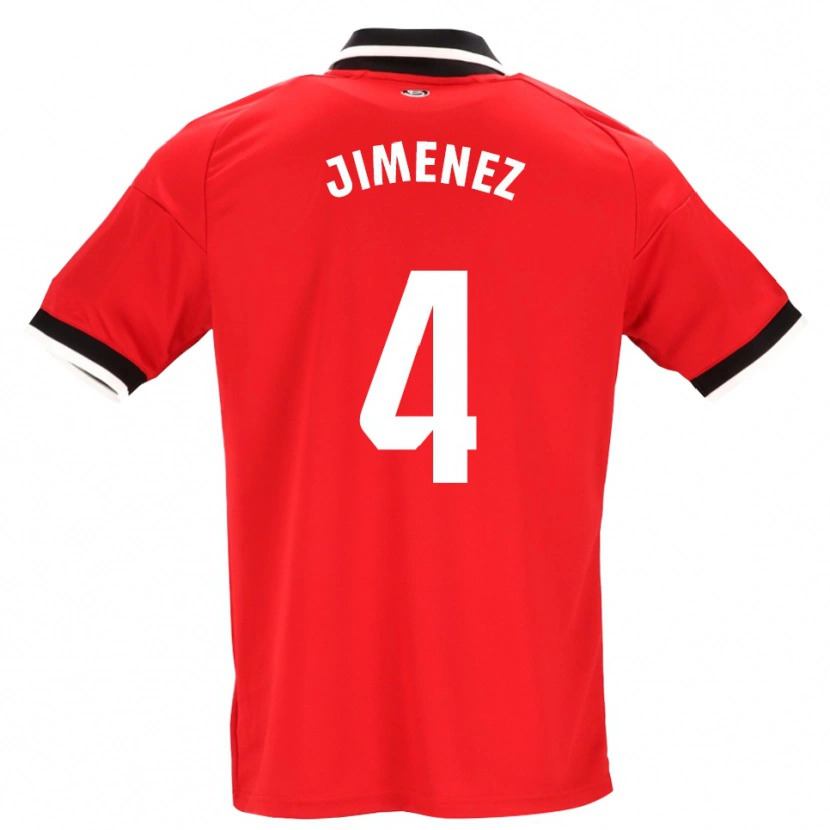Danxen Homem Camisola Diego Jiménez #4 Preto Branco Vermelho Alternativa 2026/27 Camisa Brasil