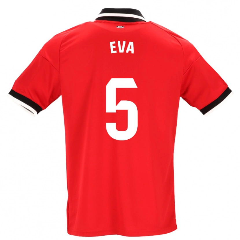 Danxen Homem Camisola Eva Llamas Hernández #5 Preto Branco Vermelho Alternativa 2026/27 Camisa Brasil