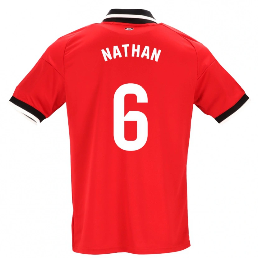 Danxen Homem Camisola Nathan Sánchez #6 Preto Branco Vermelho Alternativa 2026/27 Camisa Brasil