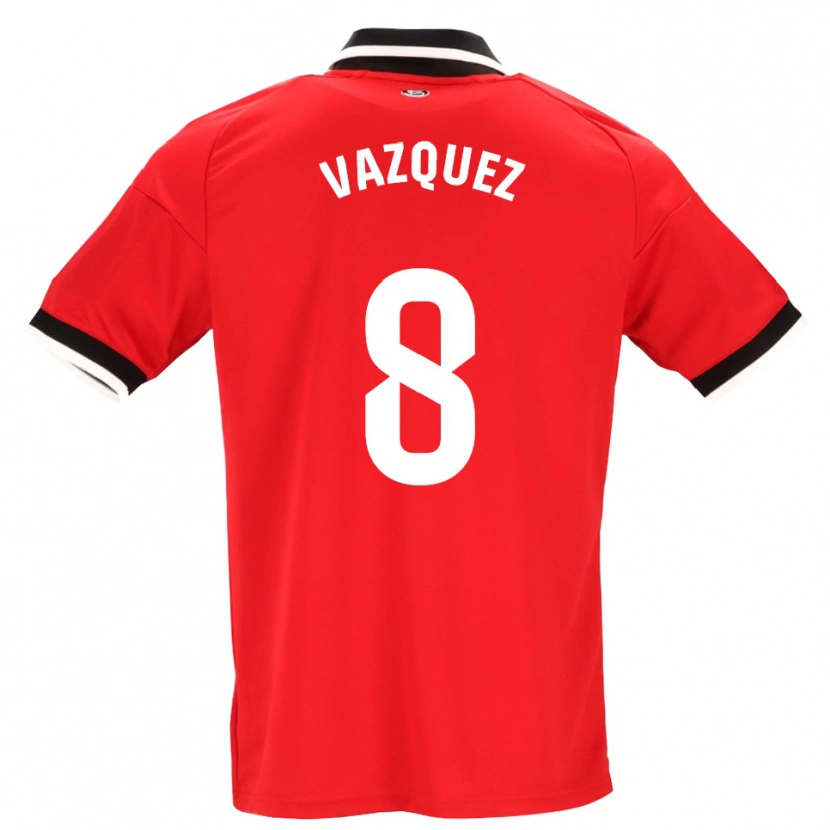 Danxen Homem Camisola Manolo Vazquez #8 Preto Branco Vermelho Alternativa 2026/27 Camisa Brasil