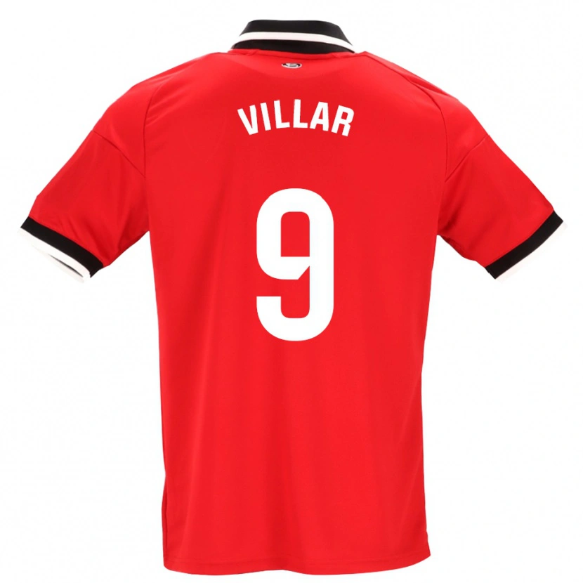 Danxen Homem Camisola Iker Villar #9 Preto Branco Vermelho Alternativa 2026/27 Camisa Brasil