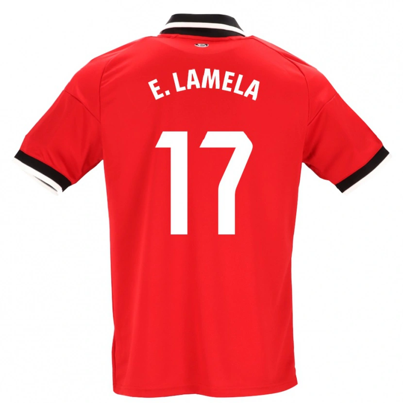 Danxen Homem Camisola Erik Lamela #17 Preto Branco Vermelho Alternativa 2026/27 Camisa Brasil