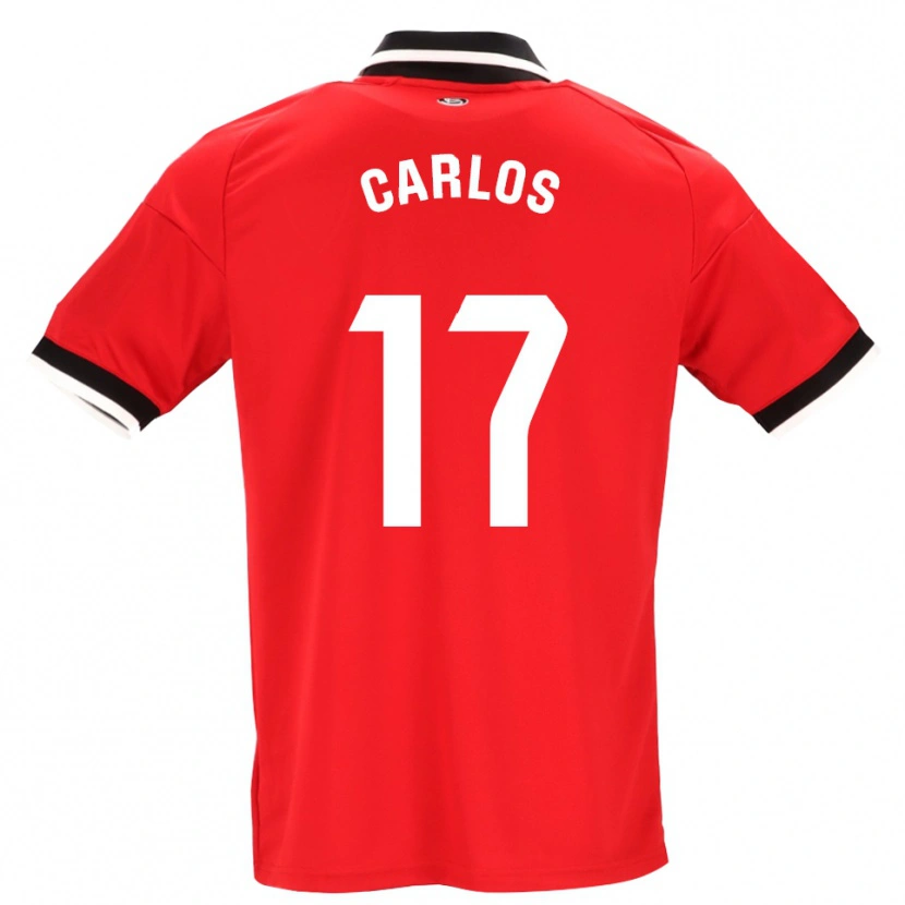 Danxen Homem Camisola Carlos González #17 Preto Branco Vermelho Alternativa 2026/27 Camisa Brasil