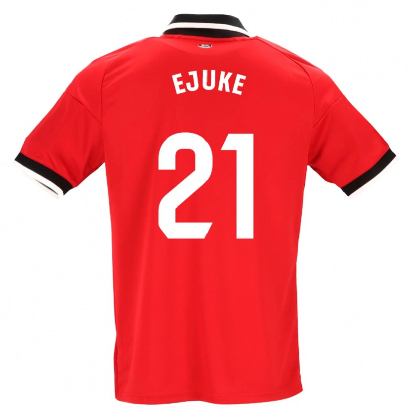 Danxen Homem Camisola Chidera Ejuke #21 Preto Branco Vermelho Alternativa 2026/27 Camisa Brasil