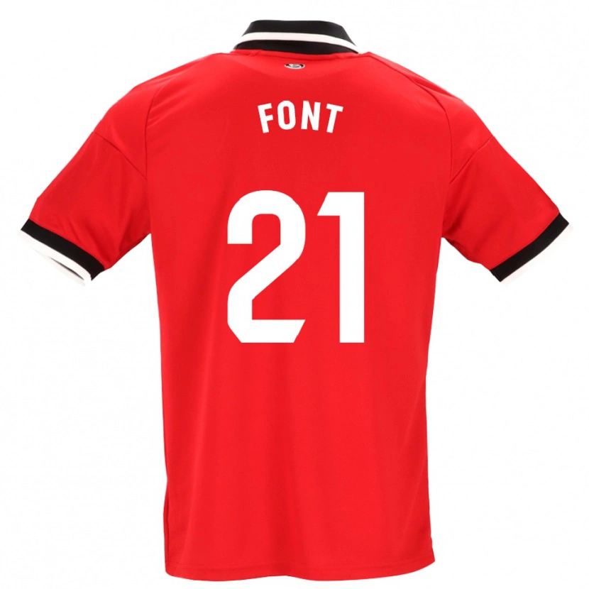 Danxen Homem Camisola Jan Font #21 Preto Branco Vermelho Alternativa 2026/27 Camisa Brasil