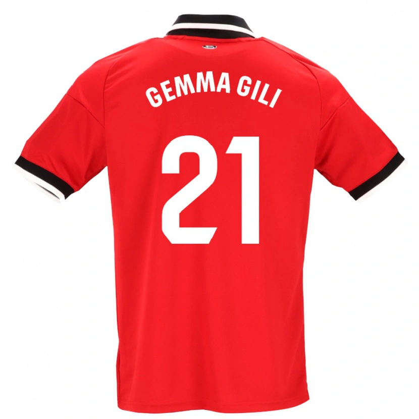 Danxen Homem Camisola Gemma Gili Giner #21 Preto Branco Vermelho Alternativa 2026/27 Camisa Brasil