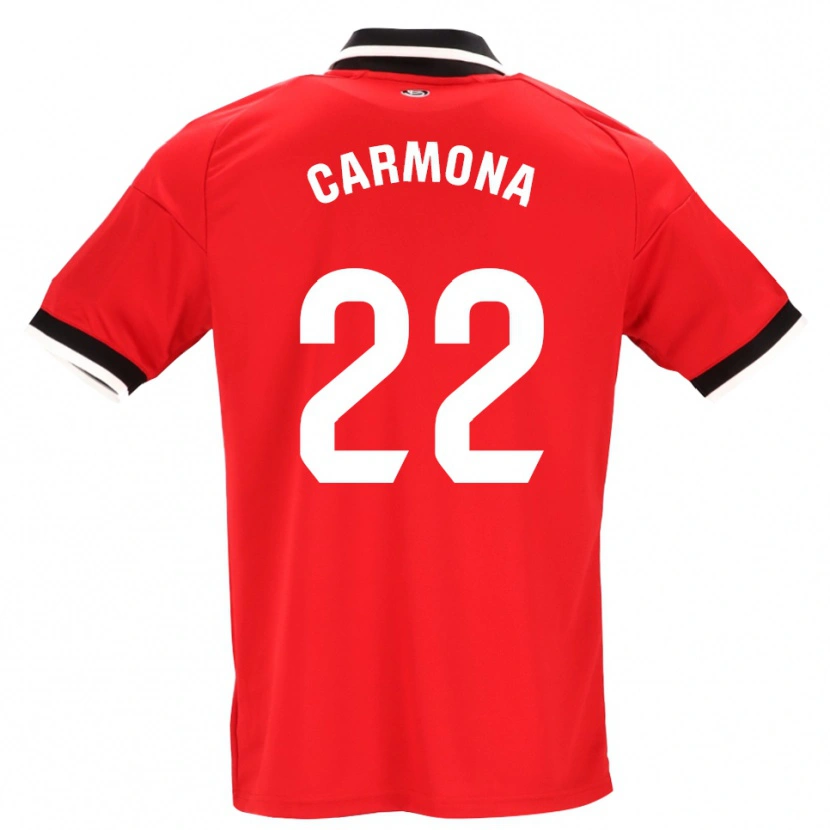 Danxen Homem Camisola José Ángel Carmona #22 Preto Branco Vermelho Alternativa 2026/27 Camisa Brasil