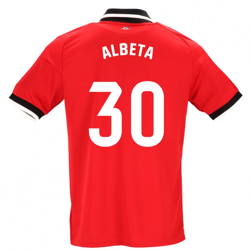 Danxen Homem Camisola Alba María López Montiel #30 Preto Branco Vermelho Alternativa 2026/27 Camisa Brasil