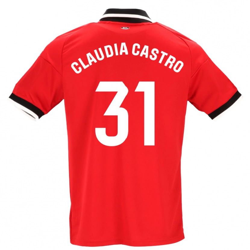 Danxen Homem Camisola Claudia Castro Romero #31 Preto Branco Vermelho Alternativa 2026/27 Camisa Brasil