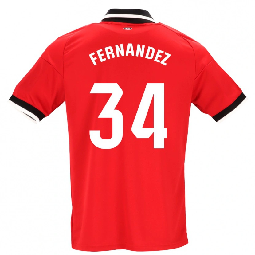 Danxen Homem Camisola Marc Fernández #34 Preto Branco Vermelho Alternativa 2026/27 Camisa Brasil