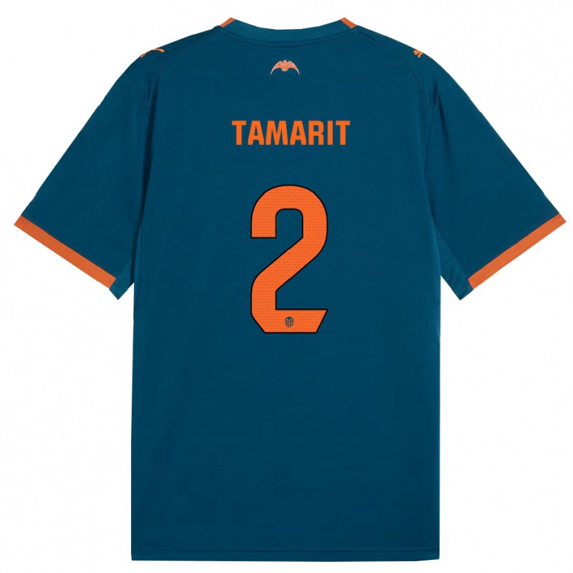 Danxen Homem Camisola Sara Tamarit #2 Azul Aço Laranja Alternativa 2026/27 Camisa Brasil