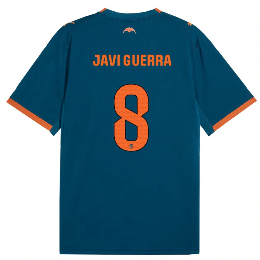 Danxen Homem Camisola Javi Guerra #8 Azul Aço Laranja Alternativa 2026/27 Camisa Brasil