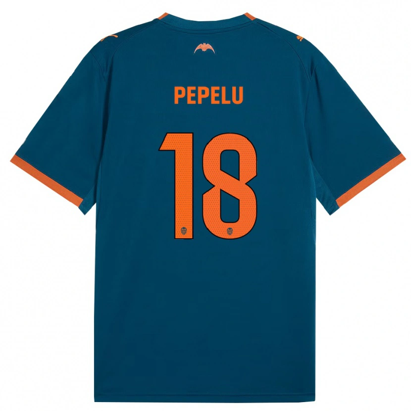 Danxen Homem Camisola Pepelu #18 Azul Aço Laranja Alternativa 2026/27 Camisa Brasil