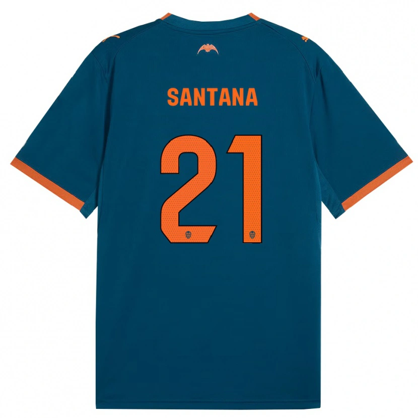 Danxen Homem Camisola Ismael Santana #21 Azul Aço Laranja Alternativa 2026/27 Camisa Brasil