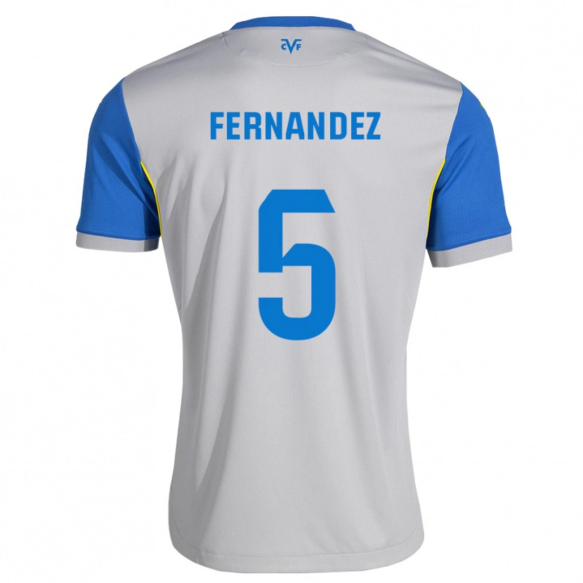 Danxen Homem Camisola Álvaro Fernández #5 Azul Dodger Cinza Alternativa 2026/27 Camisa Brasil