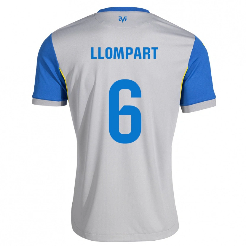 Danxen Homem Camisola María Llompart #6 Azul Dodger Cinza Alternativa 2026/27 Camisa Brasil