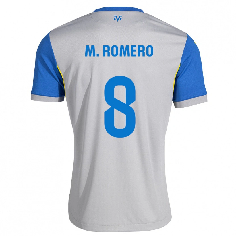Danxen Homem Camisola María Romero #8 Azul Dodger Cinza Alternativa 2026/27 Camisa Brasil