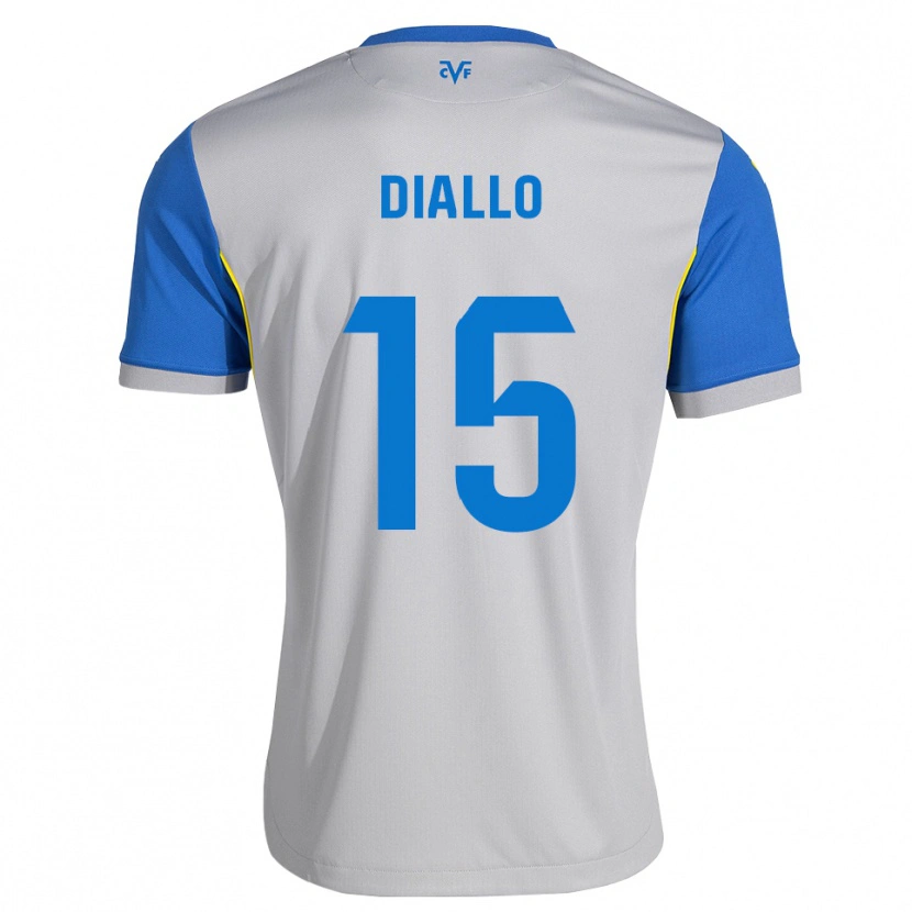 Danxen Homem Camisola Moussa Diallo #15 Azul Dodger Cinza Alternativa 2026/27 Camisa Brasil