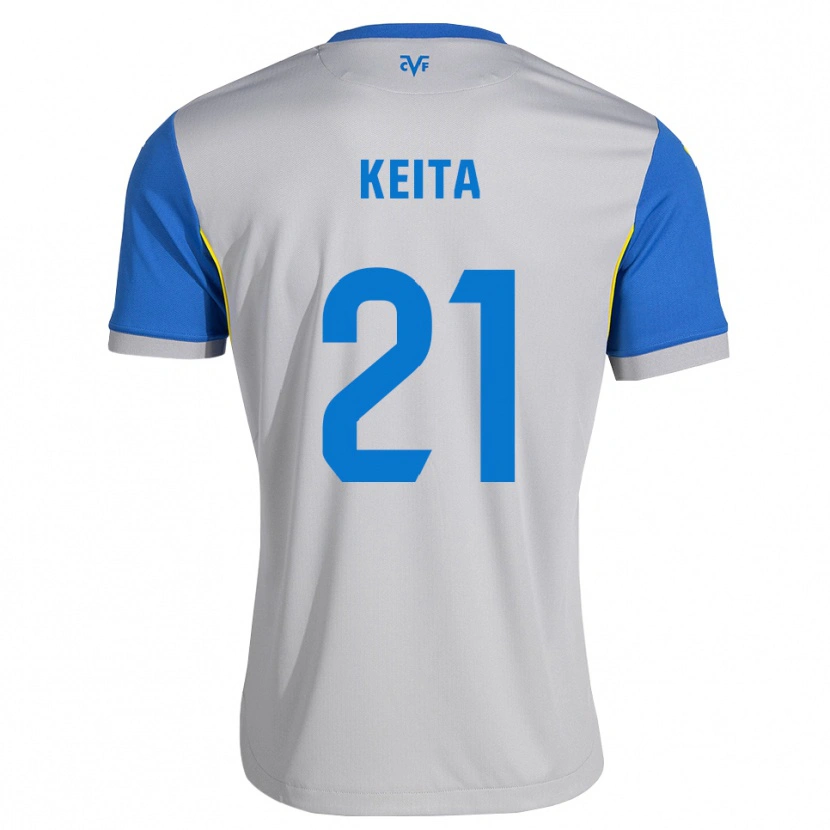 Danxen Homem Camisola Manfa Keita #21 Azul Dodger Cinza Alternativa 2026/27 Camisa Brasil