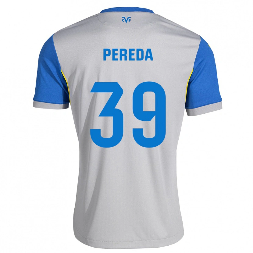 Danxen Homem Camisola Pablo Pereda #39 Azul Dodger Cinza Alternativa 2026/27 Camisa Brasil