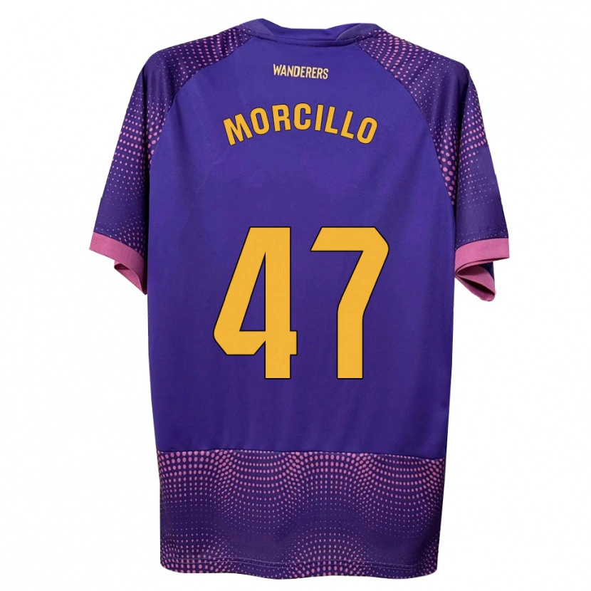 Danxen Homem Camisola Javi Morcillo #47 Branco Rosa Roxo Alternativa 2026/27 Camisa Brasil