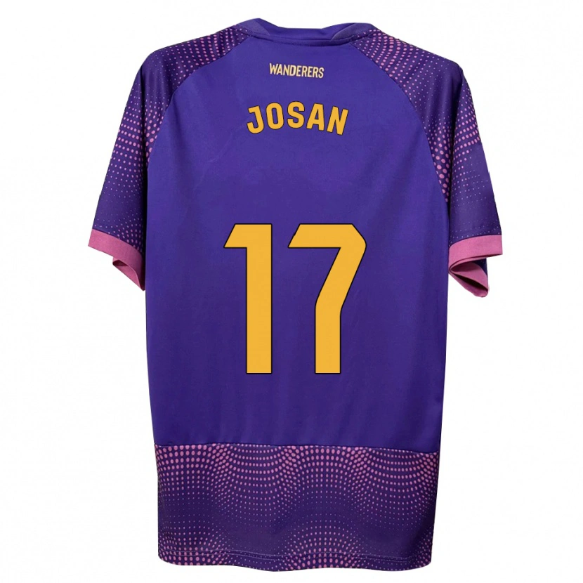 Danxen Homem Camisola José Antonio Ferrández Pomares #17 Branco Rosa Roxo Alternativa 2026/27 Camisa Brasil