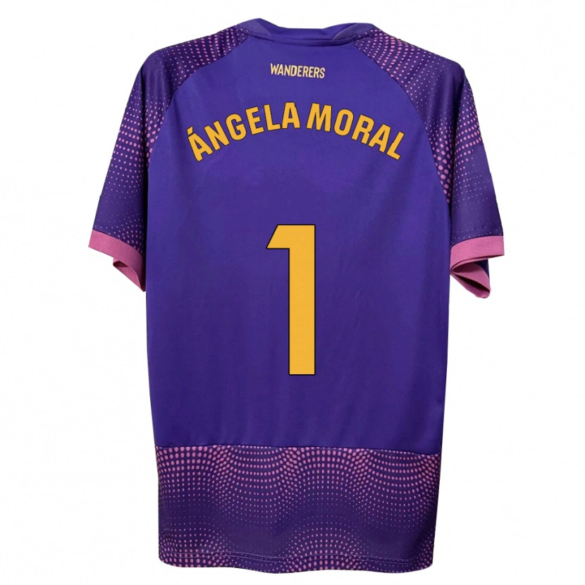 Danxen Homem Camisola Ángela Moral Ferrer #1 Branco Rosa Roxo Alternativa 2026/27 Camisa Brasil