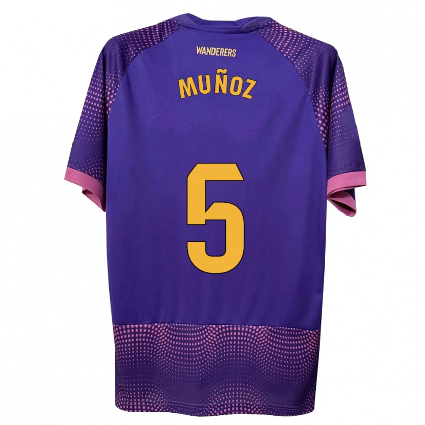Danxen Homem Camisola Ismael Muñoz #5 Branco Rosa Roxo Alternativa 2026/27 Camisa Brasil