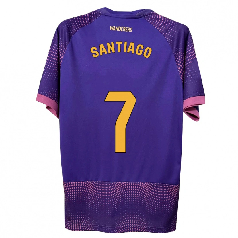 Danxen Homem Camisola Yago Santiago #7 Branco Rosa Roxo Alternativa 2026/27 Camisa Brasil