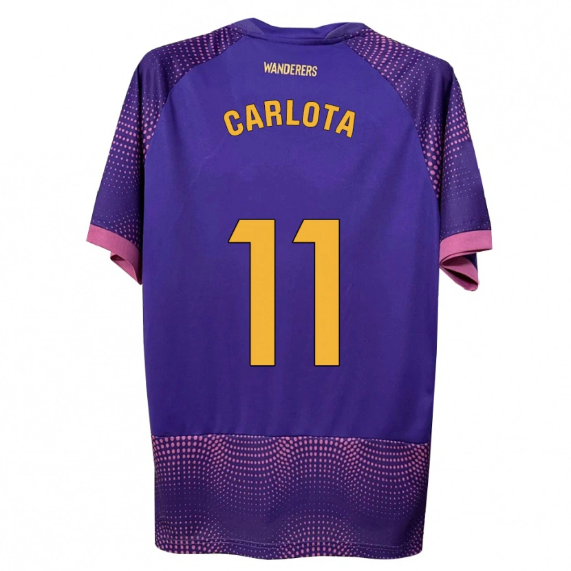 Danxen Homem Camisola Carlota Ursua Sánchez #11 Branco Rosa Roxo Alternativa 2026/27 Camisa Brasil