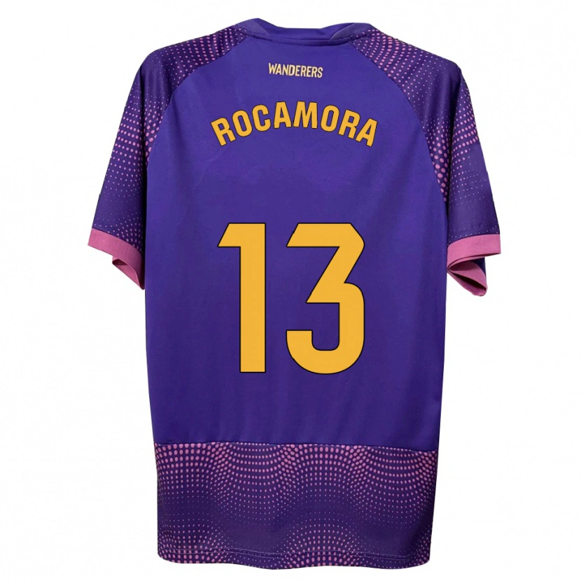 Danxen Homem Camisola María Rocamora Díaz #13 Branco Rosa Roxo Alternativa 2026/27 Camisa Brasil