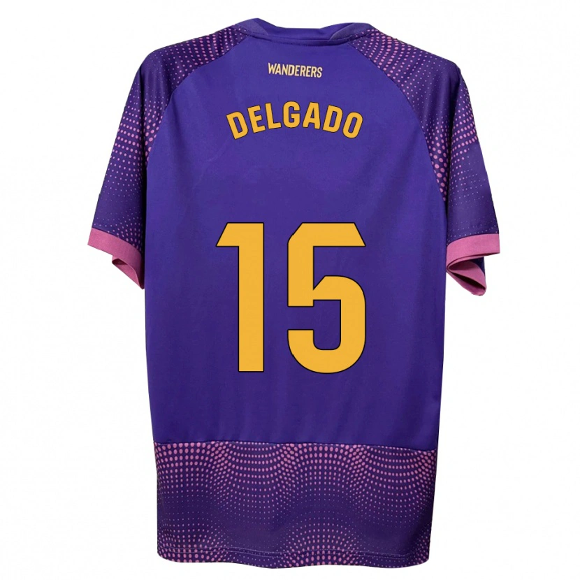 Danxen Homem Camisola David Delgado #15 Branco Rosa Roxo Alternativa 2026/27 Camisa Brasil