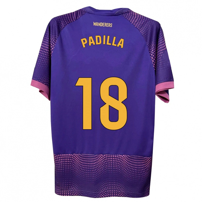 Danxen Homem Camisola Álvaro Padilla #18 Branco Rosa Roxo Alternativa 2026/27 Camisa Brasil