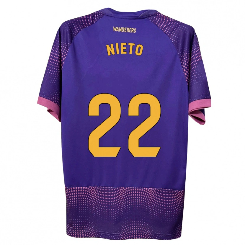 Danxen Homem Camisola Dani Nieto #22 Branco Rosa Roxo Alternativa 2026/27 Camisa Brasil