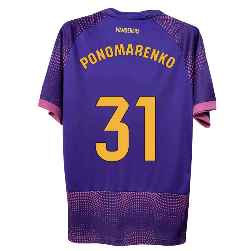 Danxen Homem Camisola Borys Ponomarenko #31 Branco Rosa Roxo Alternativa 2026/27 Camisa Brasil