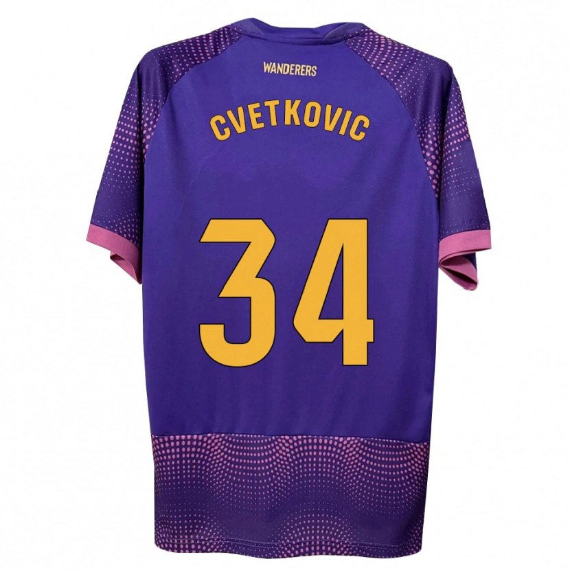 Danxen Homem Camisola Novak Cvetkovic #34 Branco Rosa Roxo Alternativa 2026/27 Camisa Brasil