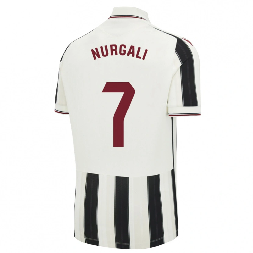 Danxen Homem Camisola Aldiyar Nurgali #7 Preto Branco Vermelho Alternativa 2026/27 Camisa Brasil