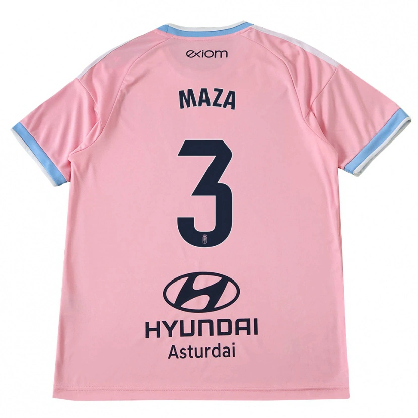 Danxen Homem Camisola Óscar Maza #3 Azul Centáurea Rosa Alternativa 2026/27 Camisa Brasil