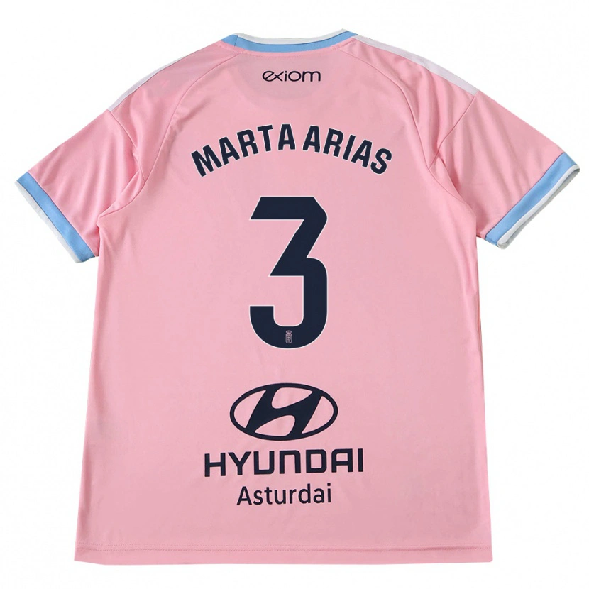 Danxen Homem Camisola Marta Arias #3 Azul Centáurea Rosa Alternativa 2026/27 Camisa Brasil
