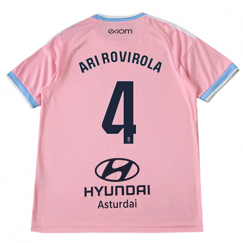 Danxen Homem Camisola Ari Rovirola #4 Azul Centáurea Rosa Alternativa 2026/27 Camisa Brasil