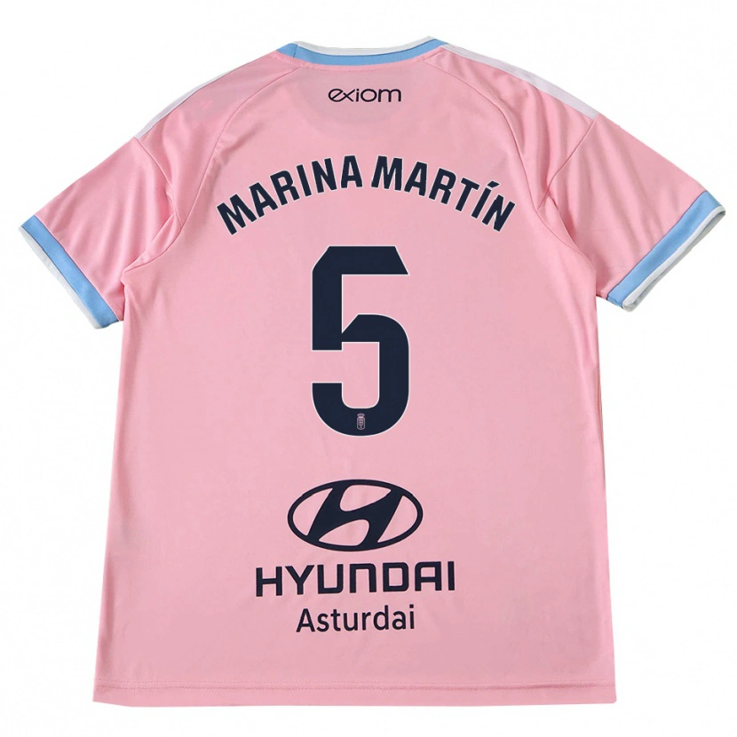 Danxen Homem Camisola Marina Martín #5 Azul Centáurea Rosa Alternativa 2026/27 Camisa Brasil