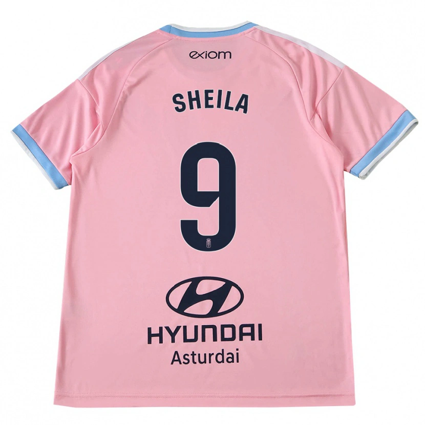 Danxen Homem Camisola Sheila Elorza Hernández #9 Azul Centáurea Rosa Alternativa 2026/27 Camisa Brasil